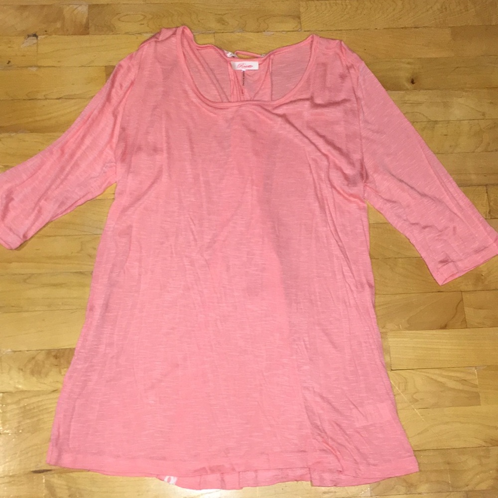 Sheer Coral Top